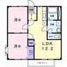 エスポワール新在家 2LDKの間取り