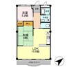 グランディール大幸 2LDKの間取り