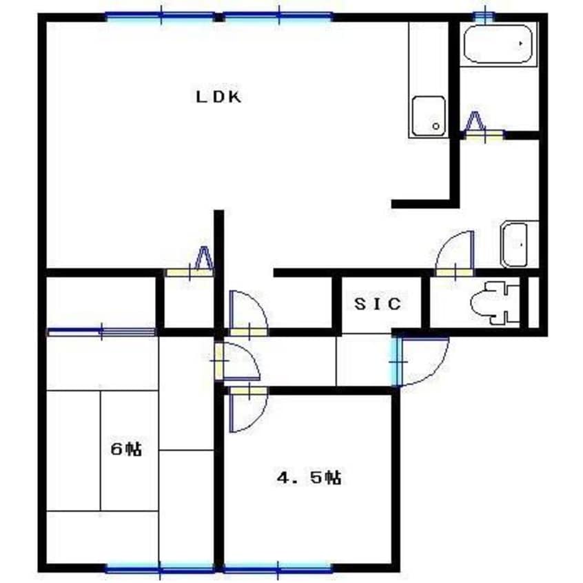 間取図 黒岩ハイツ