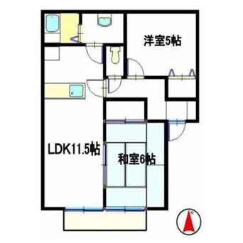 間取図 サニーハウス吉田