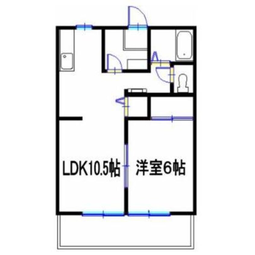 間取図 ルミエール東今宿B