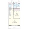 グランシャトー新在家 1LDKの間取り