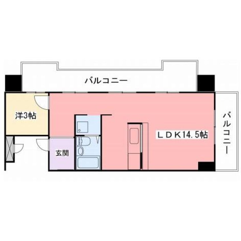 間取図 野里寺町中村コーポ