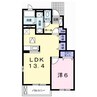 フレグランス香寺Ⅰ 1LDKの間取り