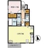 プランドール田寺東 1LDKの間取り
