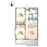 グランディール 2LDKの間取り