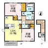 アバンダント 2LDKの間取り