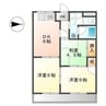 リバティーKAZU 3DKの間取り