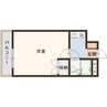 カレッジ北八代 1Kの間取り