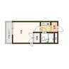 カレッジ北八代 1Kの間取り