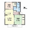 シャーメゾンさくら坂　F棟 2LDKの間取り