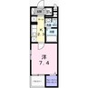 エクセル神屋町 1Kの間取り