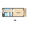 雅ガーデンハイツN 1Kの間取り