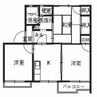 タウニィ北平野Ａ 3Kの間取り