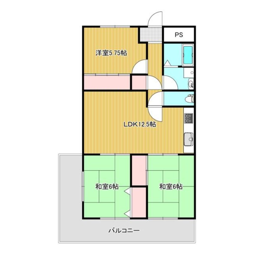 間取図 メゾン花北