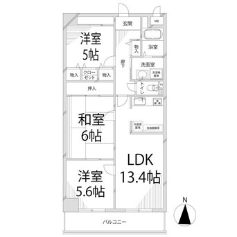 間取図 キャッスルコート福崎