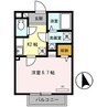 セルベイユⅢ 1Kの間取り
