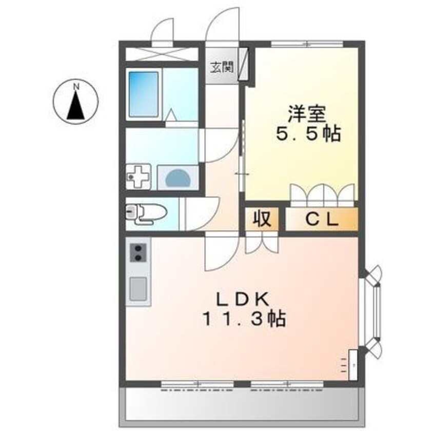 間取図 アネックス砥堀