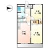 ラルーナ 2DKの間取り