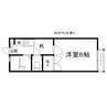 OA FLAT御立中 1Kの間取り