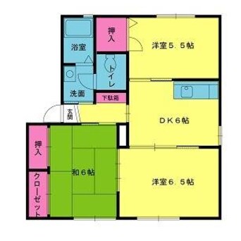 間取図 播但線/野里駅 徒歩33分 1階 築22年