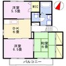 播但線/野里駅 徒歩33分 2階 築22年 3DKの間取り