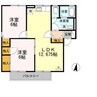 スカイハイツ 2LDKの間取り