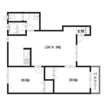 間取図 ラ・スコレール水上