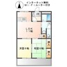 カーサーアスール 2LDKの間取り