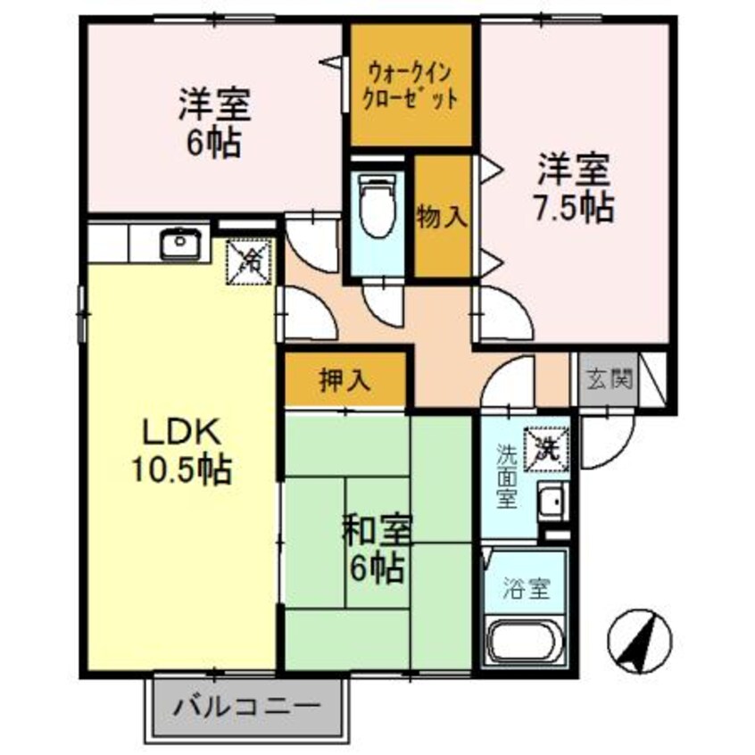 間取図 グリーンハイツ