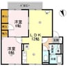 サニーハイツ田寺A棟 2LDKの間取り