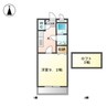 セピア　コンフォース 1Kの間取り