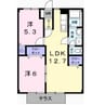 グリーンヒルズ大日 2LDKの間取り