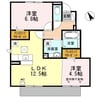 グレイス五軒邸 2LDKの間取り
