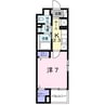 パティオ 1Kの間取り