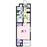 パティオ 1Kの間取り