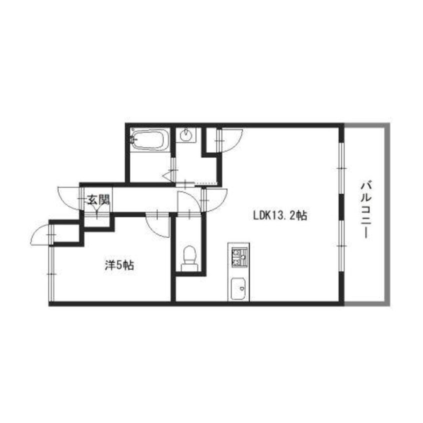 間取図 ネオクオーツ幸　弐番館