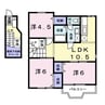 ヴィエルジュ大道 3LDKの間取り