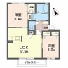 シャーメゾンエムズⅡ番館 2LDKの間取り