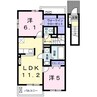 東海道本線・山陽本線<JR神戸線>/御着駅 徒歩38分 2階 築5年 2LDKの間取り