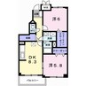 セイント・サチ 2DKの間取り
