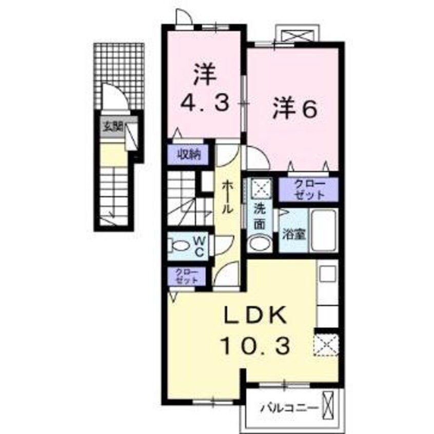 間取図 カルムメゾンⅠ