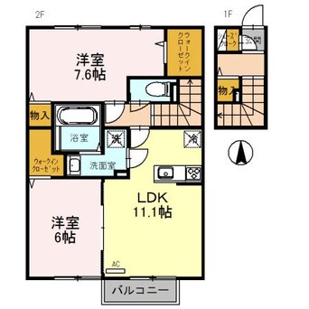 間取図 ラフィーネ横尾