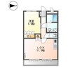 ウエストヒルズ 1LDKの間取り