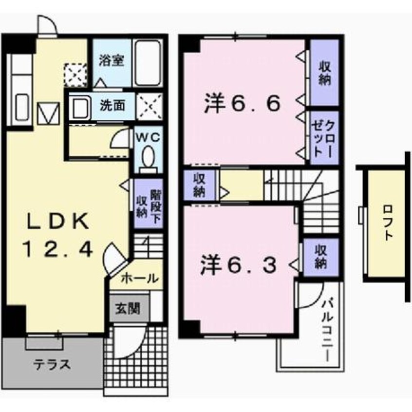 間取図 グリーン・ゲーブルズA