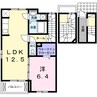 ファインコルソⅦ 1LDKの間取り