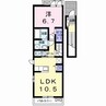 カルムT 1LDKの間取り