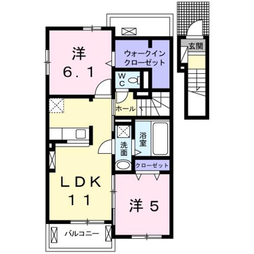間取図 フェリア南田原
