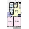 インプレス 2DKの間取り