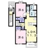 インプレスⅡ 2LDKの間取り